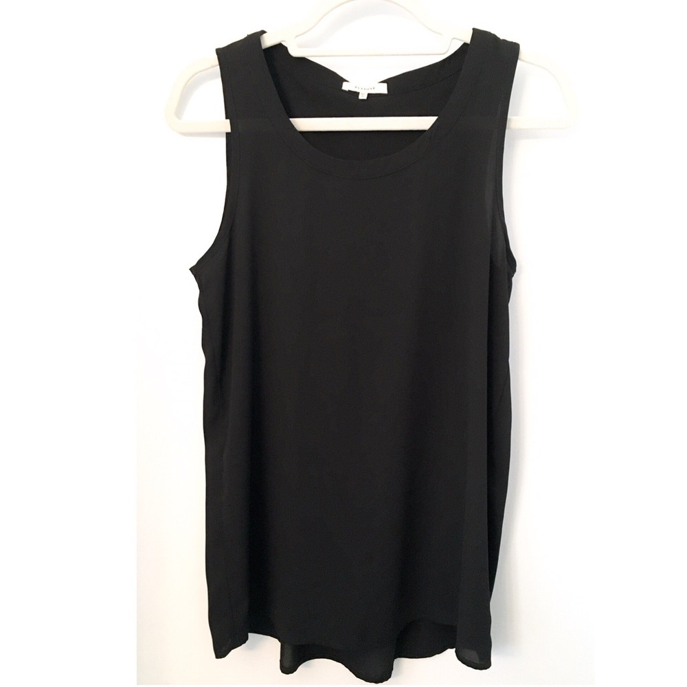 Pleione Blouse Tunic Top, Black XS